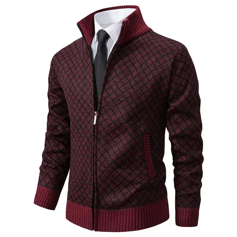 Élanford | Chaqueta Premium de Punto con Cremallera y Acabado Elegante